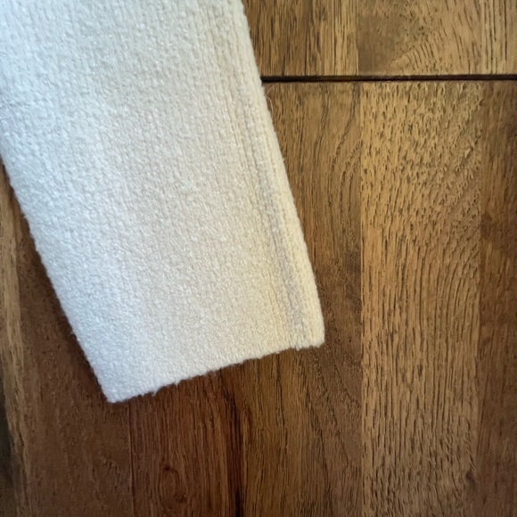 NWT Express Double Breasted Sweater‎ Blazer Cream Rhinestone Women's Sz M Glam - Picture 3 of 10